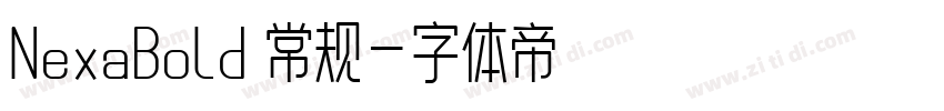 NexaBold 常规字体转换